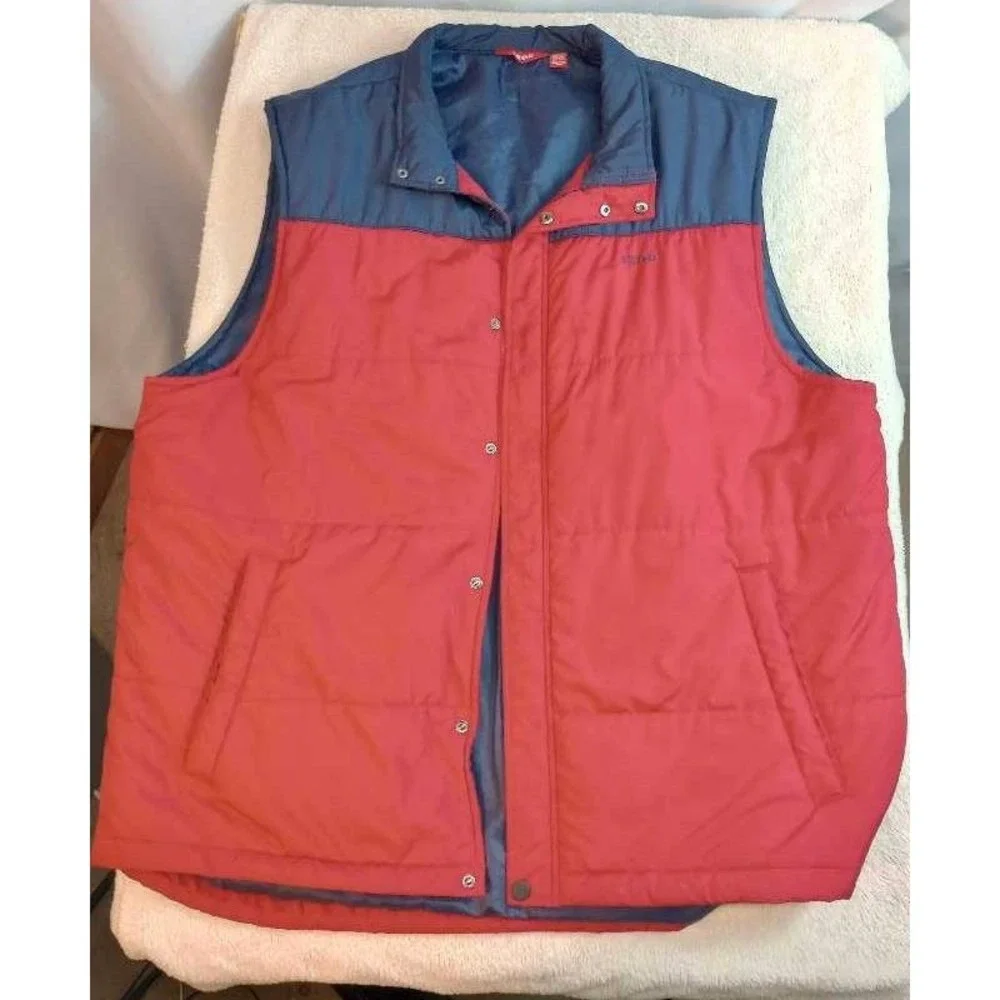 IZOD Red Blue Puffer Vest Lightweight Jacket Gorpcore XXG XXL‎